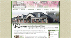 Desktop Screenshot of brenhammemorialchapel.com