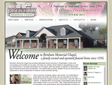 Tablet Screenshot of brenhammemorialchapel.com